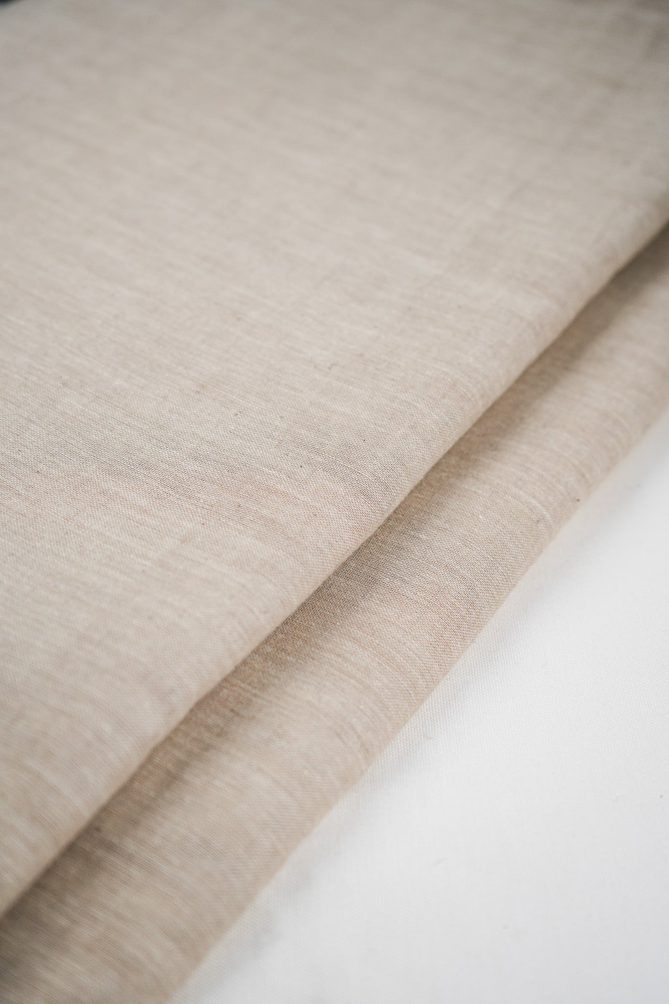 Sandal brown muslin chambray