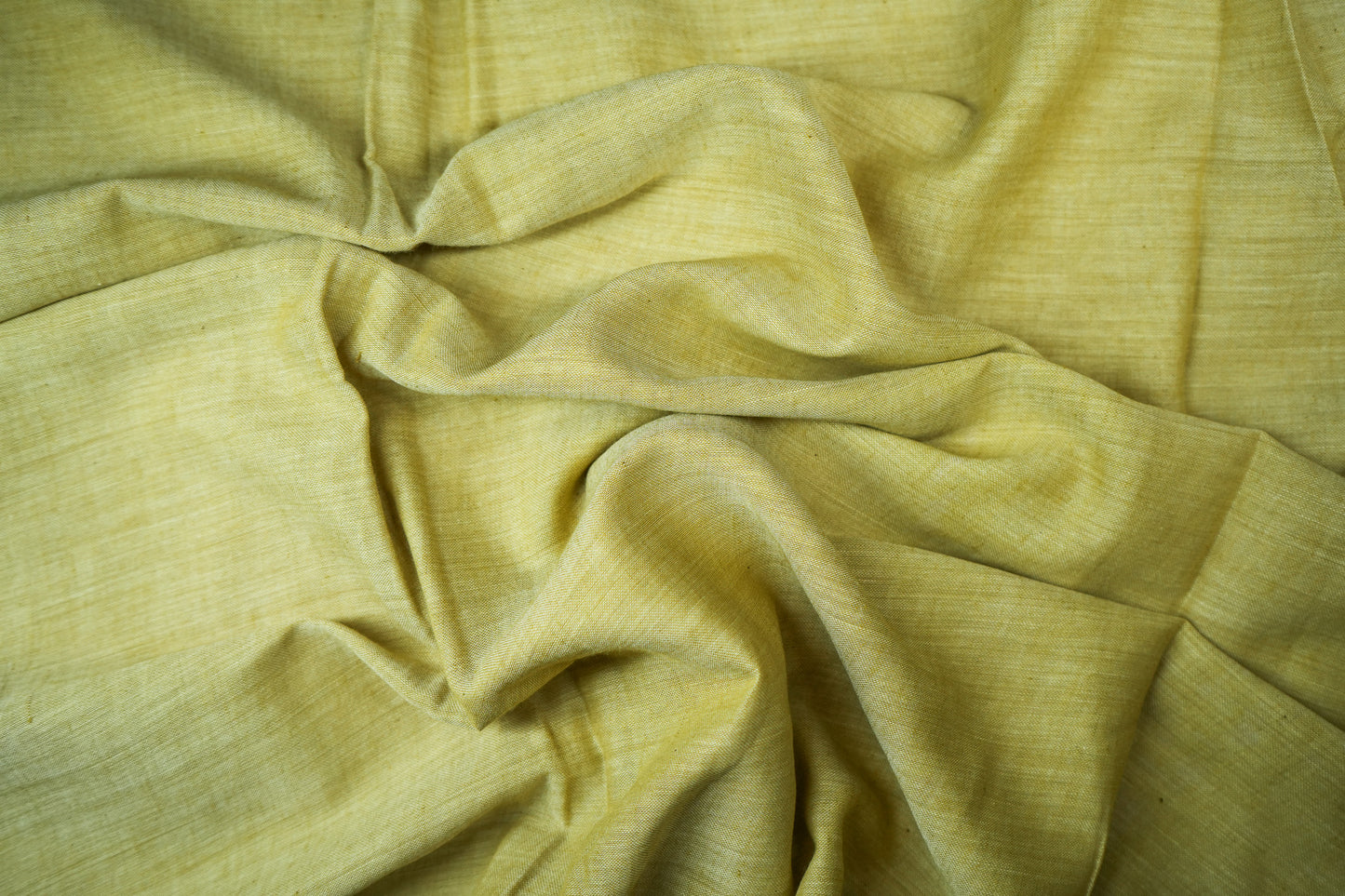 Deep mustard muslin chambray