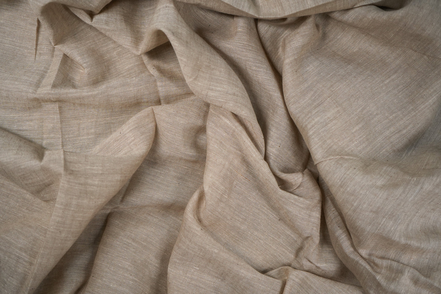 Sandal brown muslin chambray