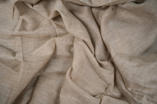 Sandal brown muslin chambray