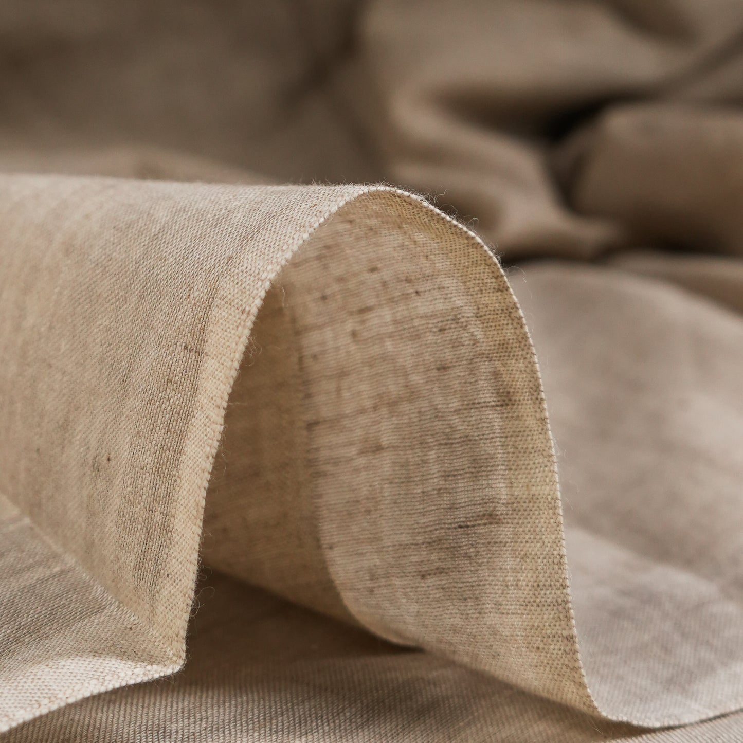 Sandal brown muslin chambray