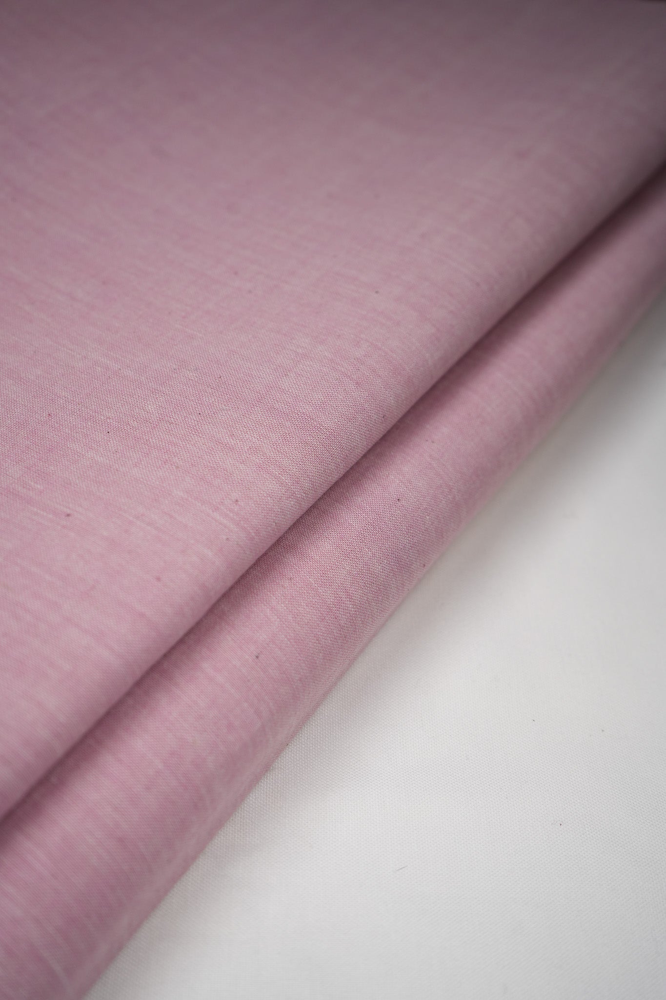 Dusky Pink Muslin Chambray