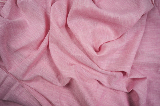 Dusky Pink Muslin Chambray