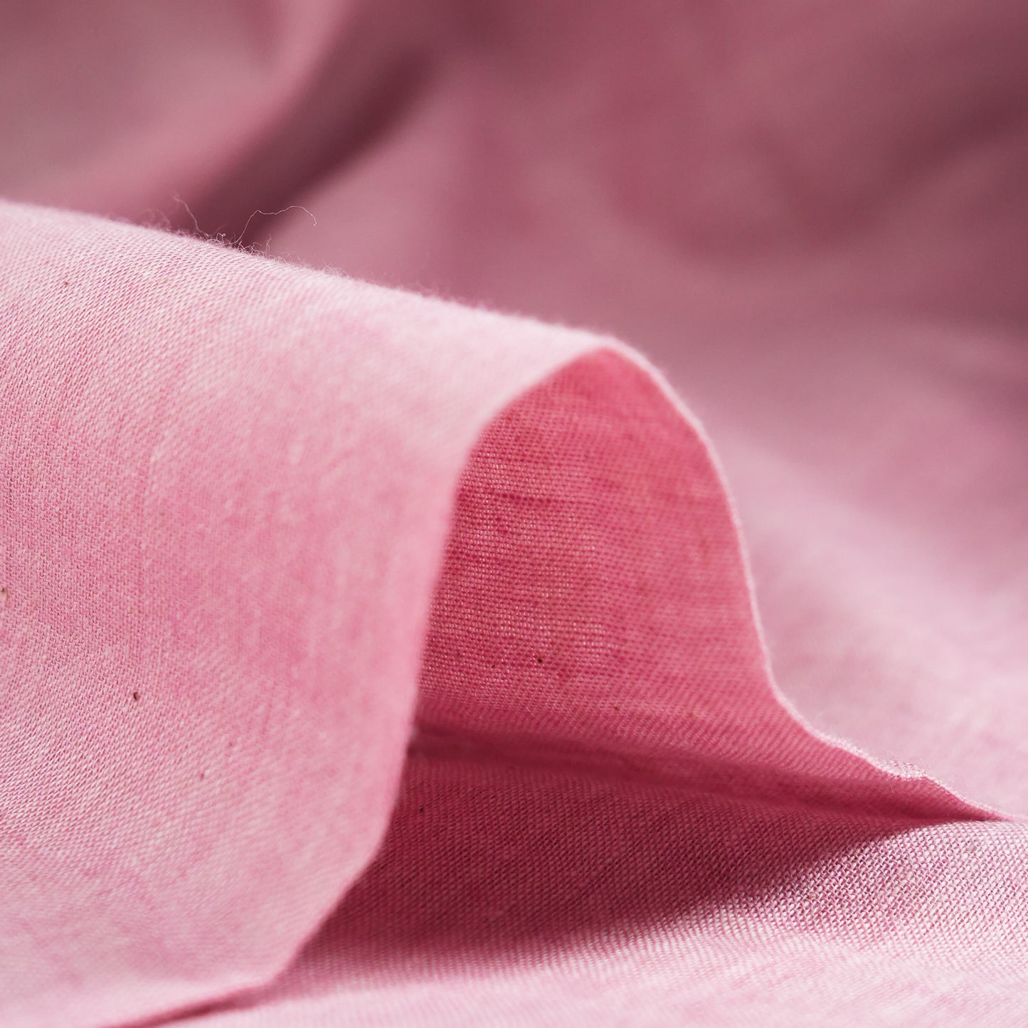 Dusky Pink Muslin Chambray
