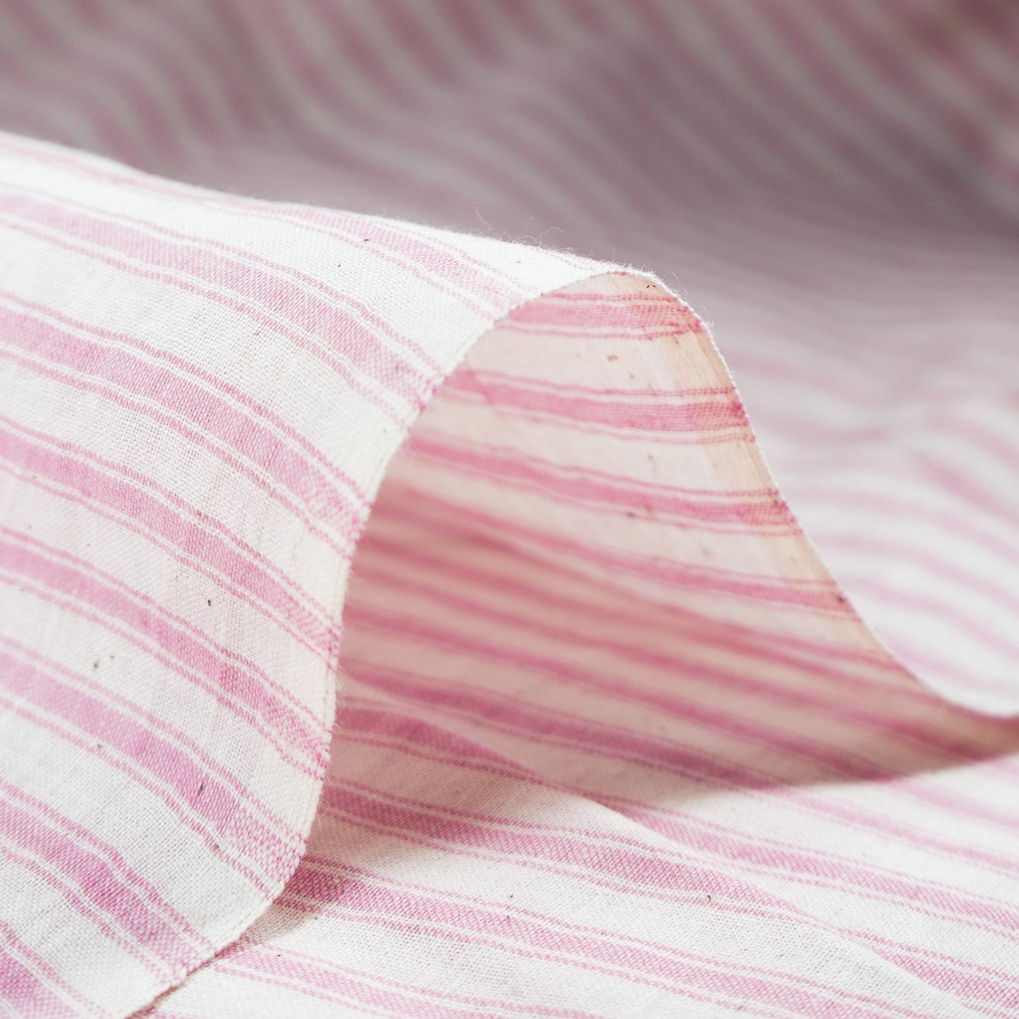 Pinstripe pink-white muslin