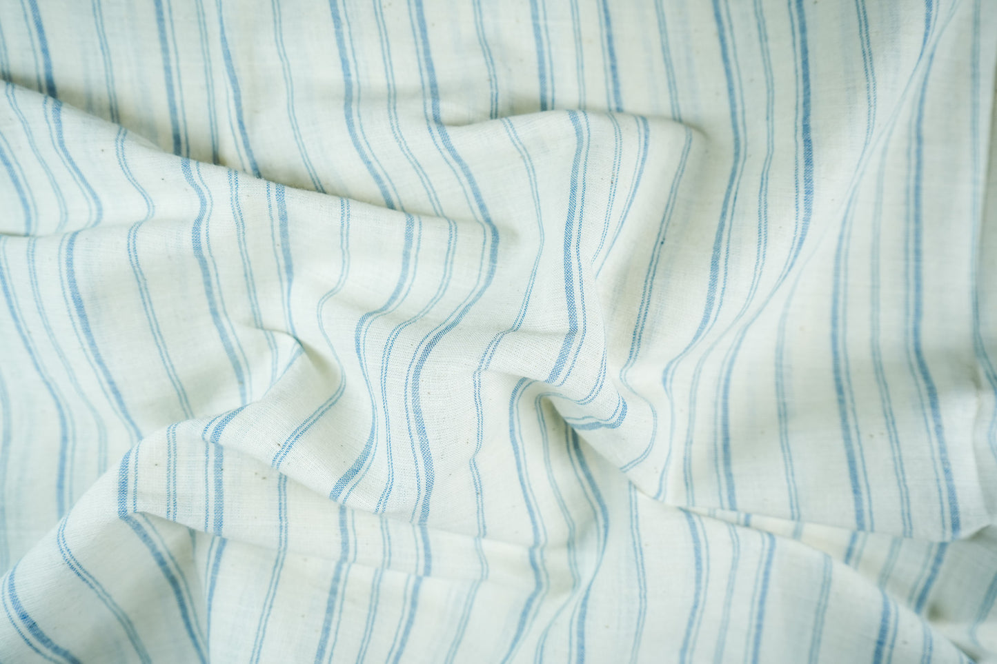 Pinstripe indigo-white muslin
