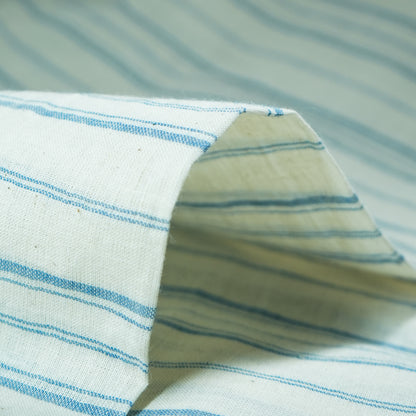 Pinstripe indigo-white muslin