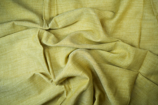 Deep mustard muslin chambray