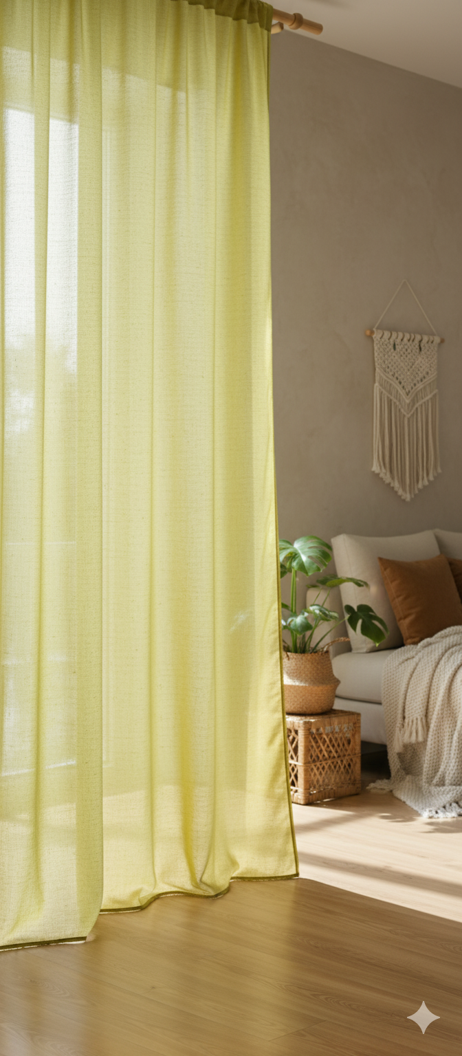 Deep mustard muslin chambray - by the meter