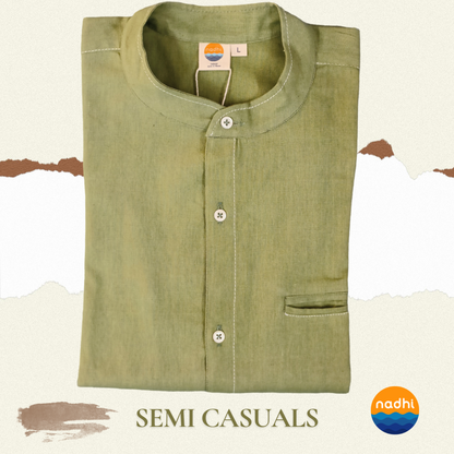 Men's Kala Cotton Handloom solid shirts