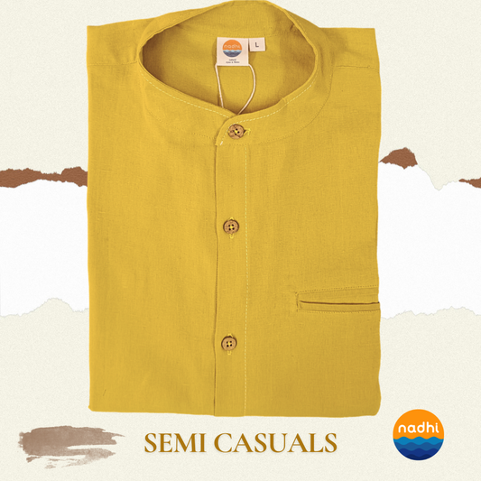 Men's Kala Cotton Handloom solid shirts