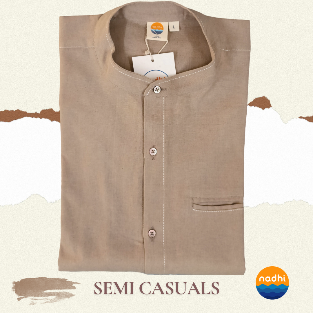 Men's Kala Cotton Handloom solid shirts