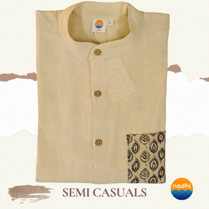 Men's Kala Cotton Handloom solid shirts